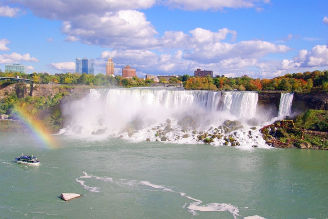 ナイアガラの滝と船