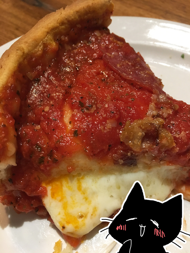 シカゴ、旅行、グルメ、ピザ