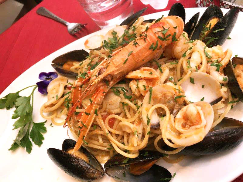 イタリア、ヴェネツィア、パスタ、魚介