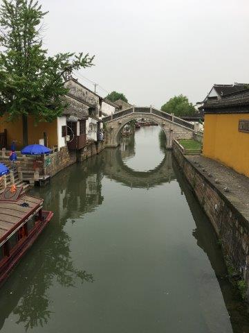 上海、旅行、山塘河遊覧船