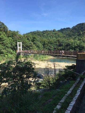 台湾、旅行、十份、吊り橋