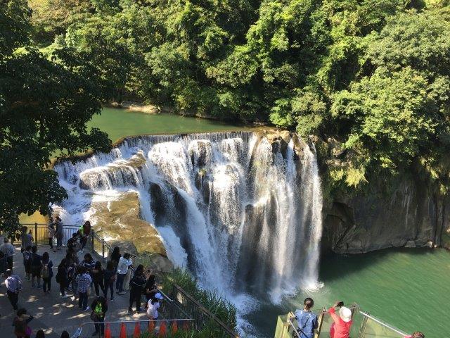 台湾、旅行、十份、滝