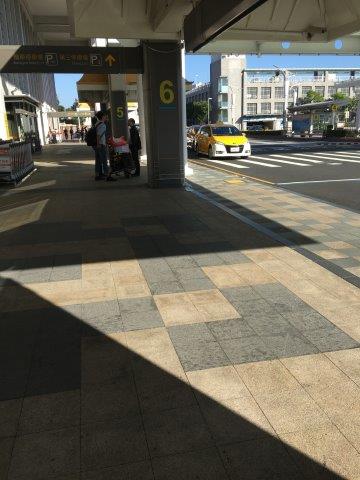 台湾、旅行、松山空港、タクシー乗り場
