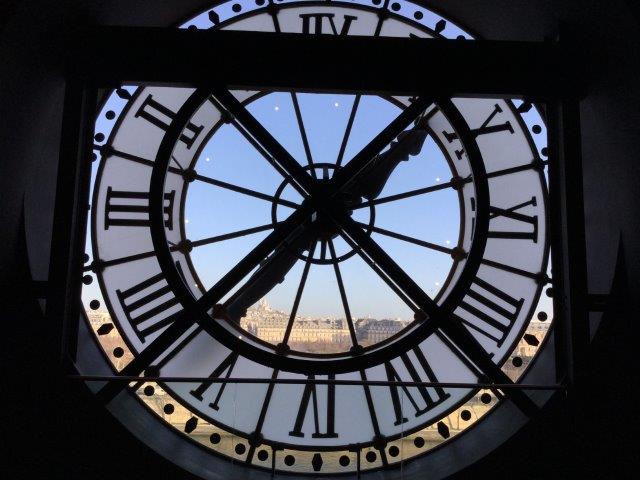 フランス、パリ、旅行、オルセー美術館の大時計
