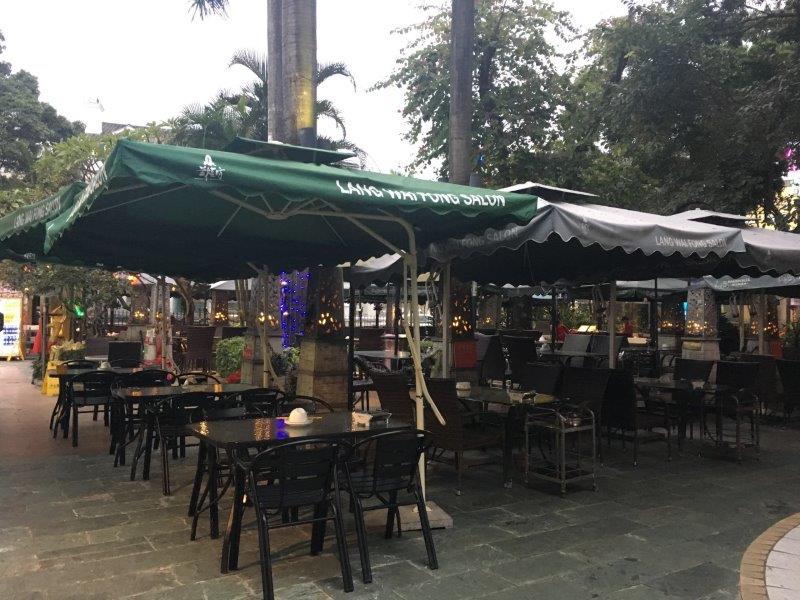 中国、広州、深圳、旅行、沙面島、オープンカフェレストラン