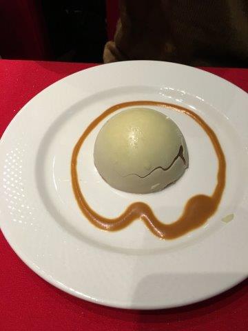 フランス、パリ、旅行、セーヌ川、バトー・ムッシュ、ディナークルーズ、デザート