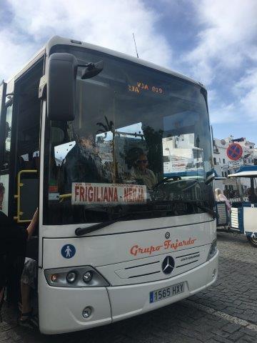 スペイン、旅行、観光、フリヒリアナ、ネルハ、移動、バス