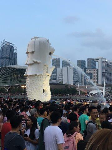 シンガポール、旅行、観光、マーライオン